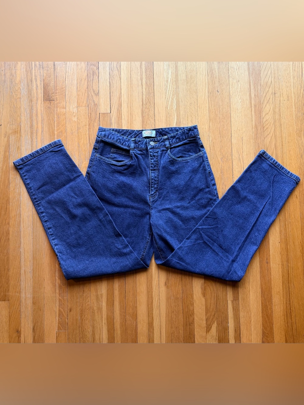 Vintage Talbots Petite Stretch Dark Blue High-Rise Jeans size 8 97% Cotton Y2K